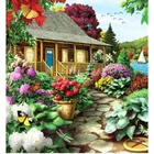 5D алмазная живопись сделай сам, квадратнаякруглая алмазная живопись, пейзаж, картина для загородного дома, вышивка крестиком, украшение мебели WG2910