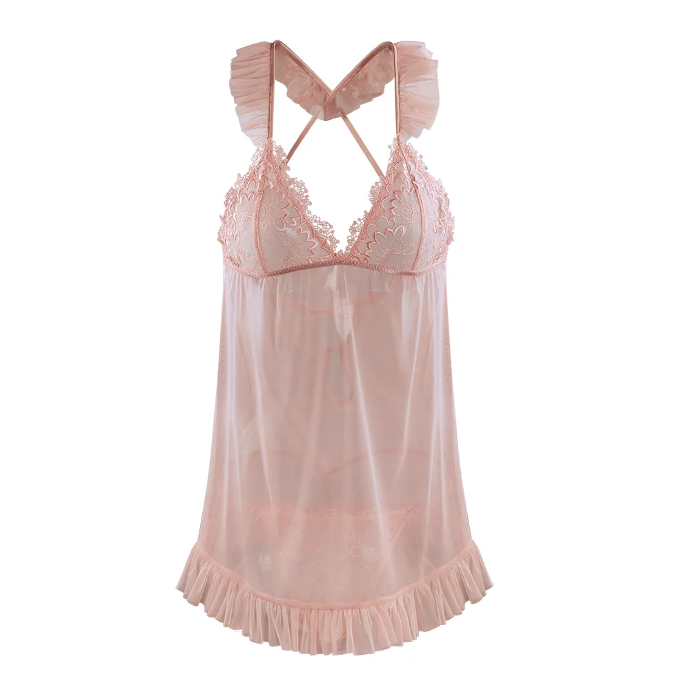 Сексуальное женское белье OMYSKY соблазнительная ночная рубашка на бретельках