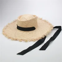 Женская пляжная соломенная шляпа #2