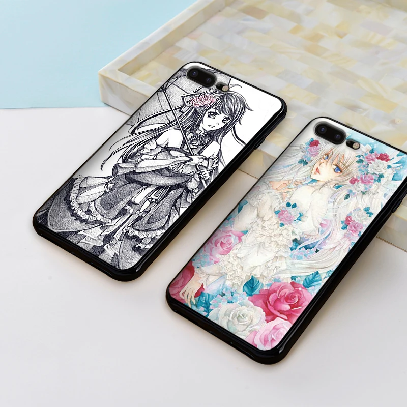 Красивый аниме Рисунок Мягкий ТПУ чехол для Apple IPhone X XR XS MAX 5 5S 5C SE 6 S 7 8 Plus ipod touch