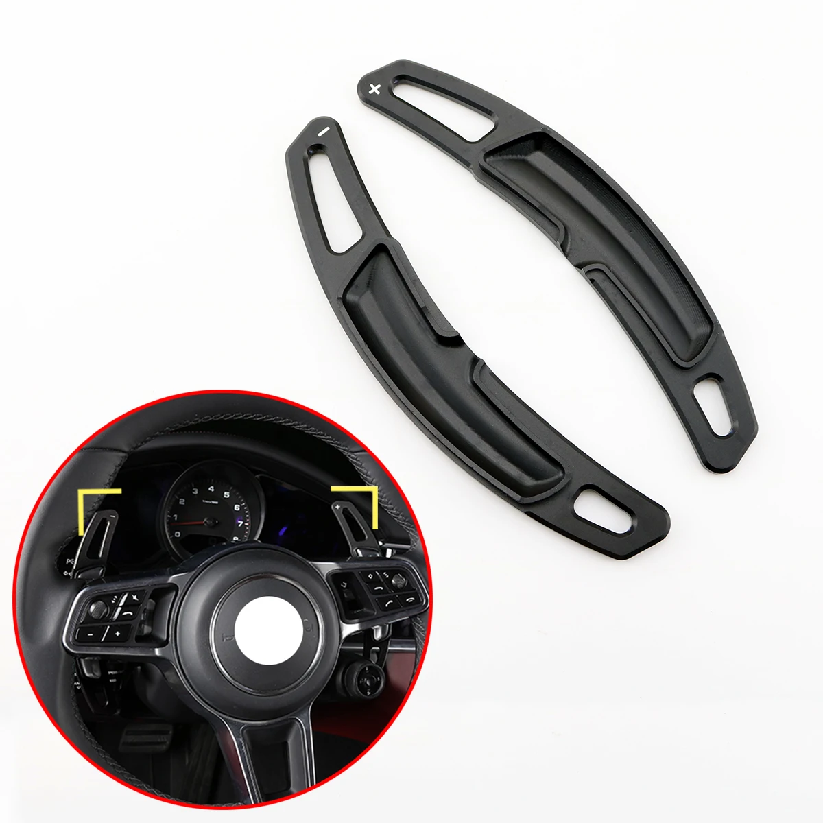 Автомобильный PDK Shift Paddle Shifter расширение рулевого колеса подходит для Porsche 911 718 991 Macan Panamera Cayenne аксессуары