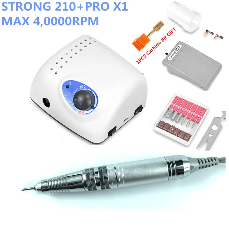 2019 новый мощный блок управления 210 40000 об/мин наконечник PRO X1 105 105L 65 Вт дрели для