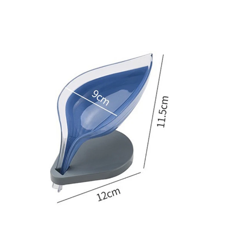 Непористый держатель для мыла на присоске мыльница в форме листа туалет белье