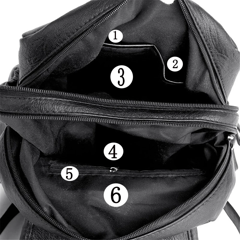 Женский рюкзак из мягкой кожи школьные ранцы для книг девочек подростков