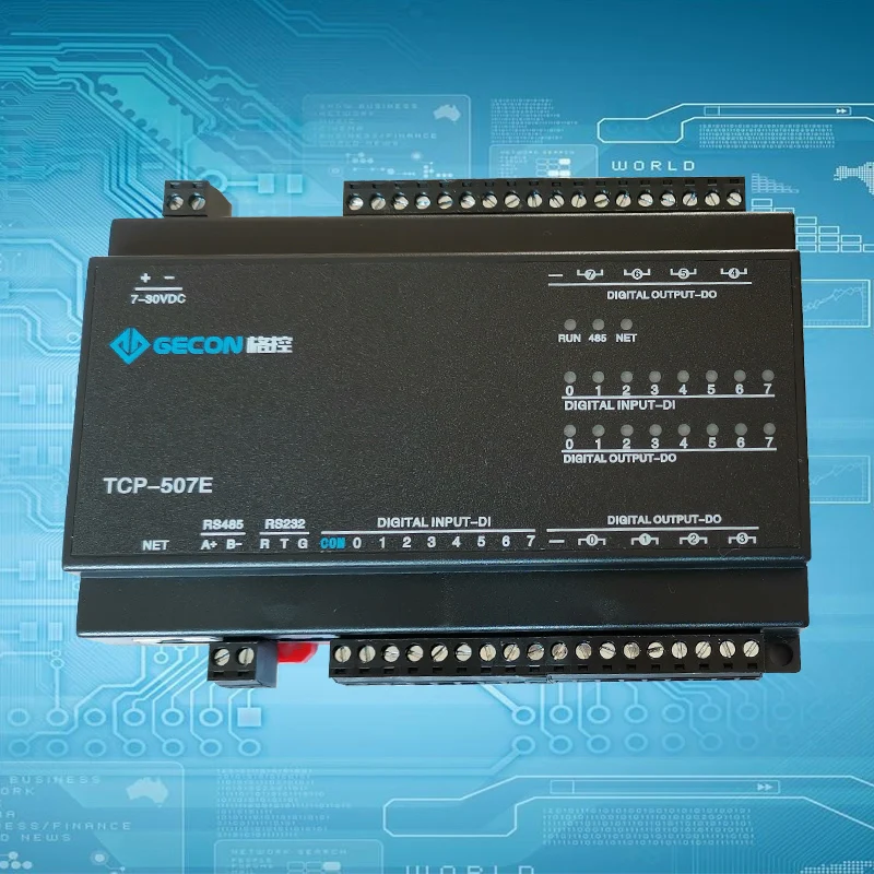 8DO релейный выход 8DI вход переключателя RJ45 порт TCP Ethernet IO модуль Modbus контроллер