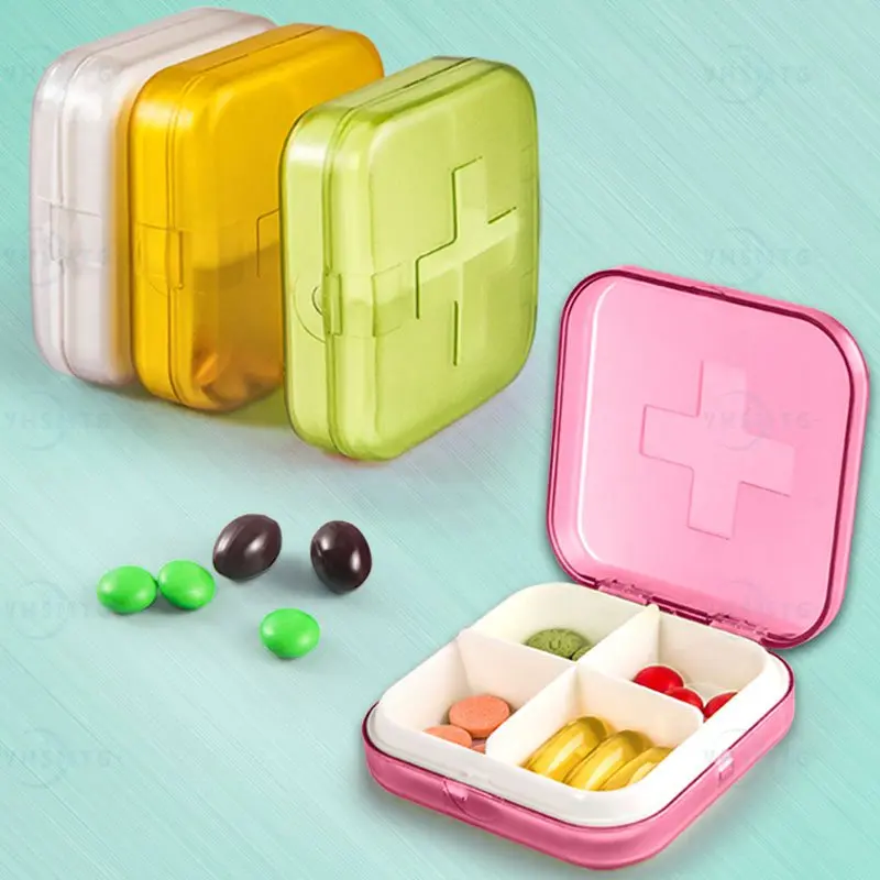 

Plastic Portable Pill Case Storage Shading Small Snack Container Object Object Sealed Isolated Jar Container Safe Pill Organizer