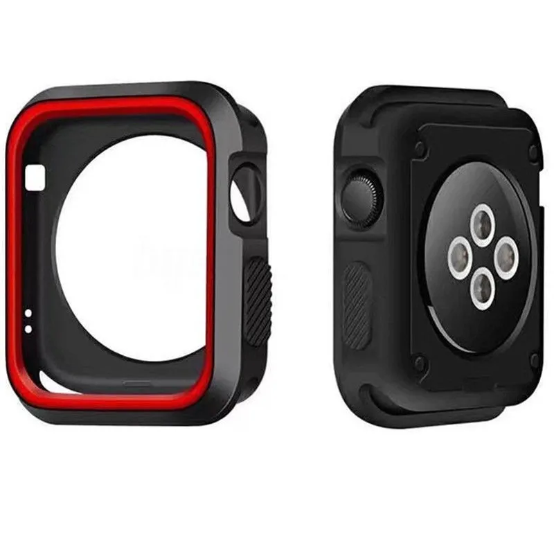 Protective Bumper For Apple Watch SE Series 6 7 Case 44mm 40mm 45mm 41mm Rugged Protector For Applewatch 5 4 iWatch 42mm 38mm