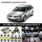 18 шт. x для 2001-2007 Renault Laguna Break Sport Tourer Estate II 2 MK2 светодиодные лампы без ошибок комплект для чтения карты