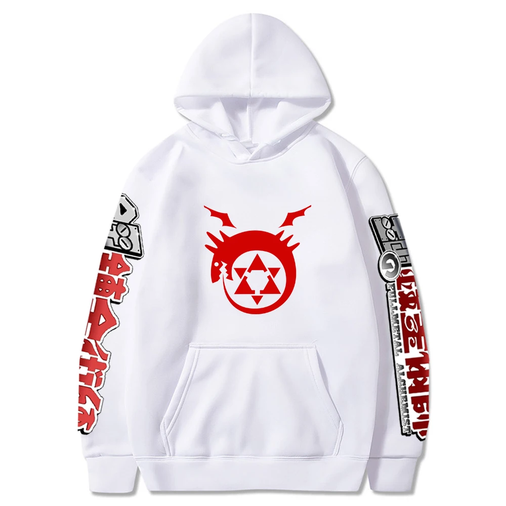 

Fullmetal Alchemist Hoodie Men Women Japanese Anime Sweatshirt Hip Hop Hoodie