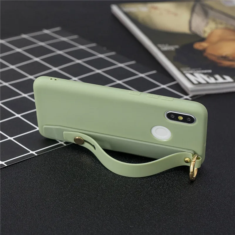 Ремешок на запястье повязка руку Мягкий силиконовый чехол из ТПУ Funda для Xiaomi mi 8 Lite