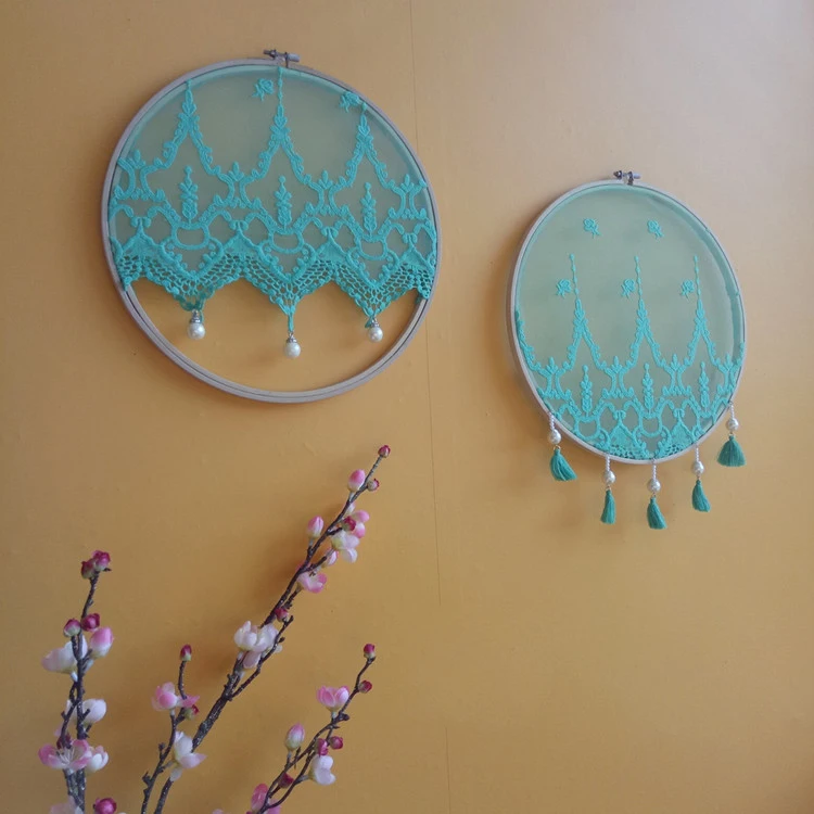 

Handmade wall decoration Chinese style lace pendant creative gift diameter 30cm