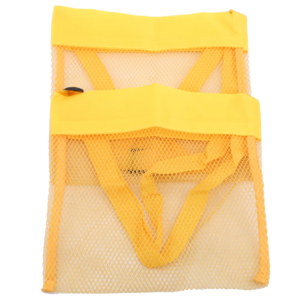 

2Pc/Set Kids Mesh Bag Portable Summer Kids Sand Shell Collection Bag Children Sandpit Toys Folding Beach Shoulder Pouch Bag