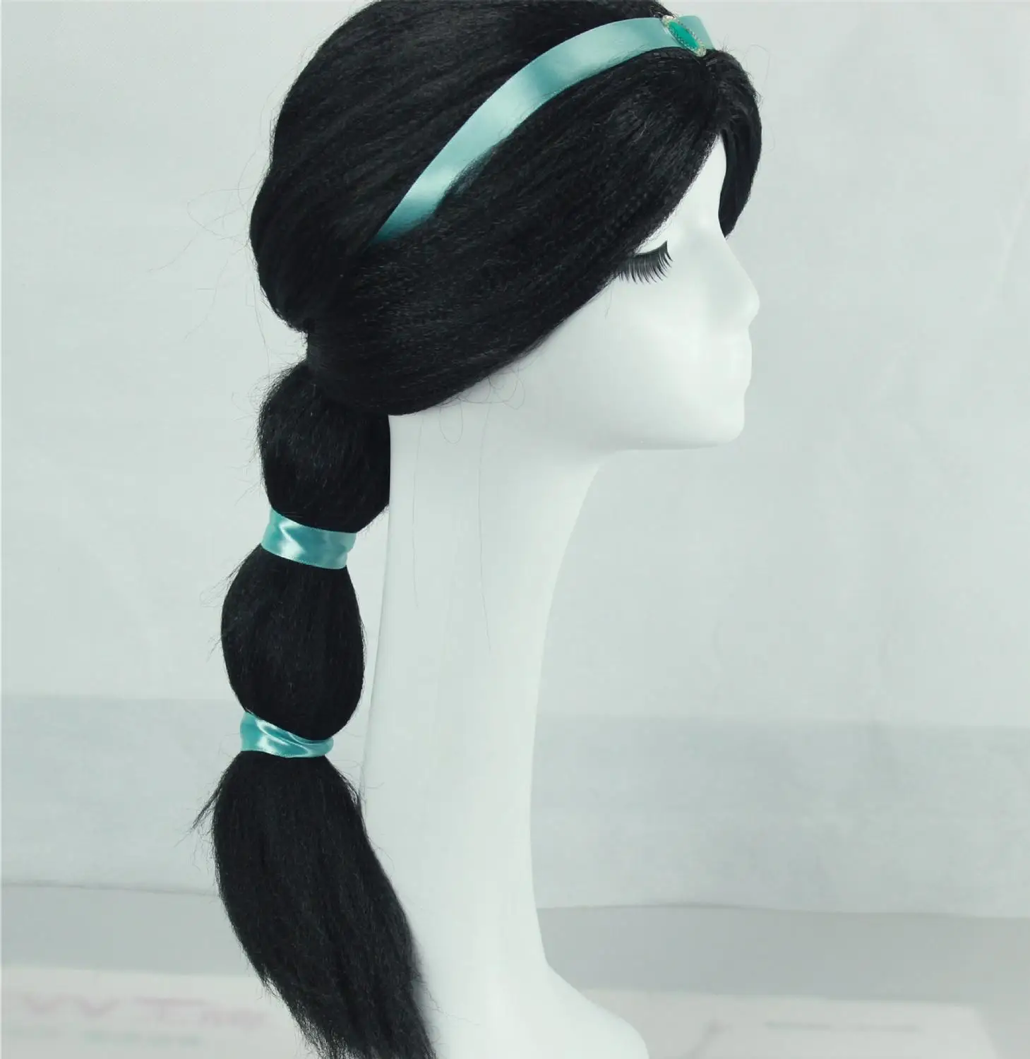 Жасмин парики дети девушка Аладдин и волшебная лампа Принцесса косплей парик