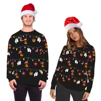 funny santa ugly christmas sweater men women autumn crew neck holiday party xmas sweatshirt couple pullover christmas jumpers