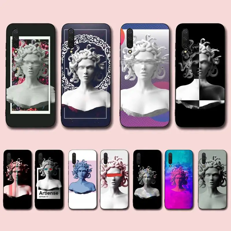 

FHNBLJ Medusa Vaporwave Glitch Art Phone Case for Xiaomi mi 9 8 10 5 6 lite F1 SE Max 3 2 mix 2s