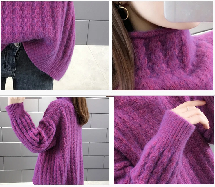 

Autumn Winter Basic Knitted Sweater Women 2020 Fashion Plus Thick Velvet Casual Female Pullovers Sweater Korean Lady Jumpers