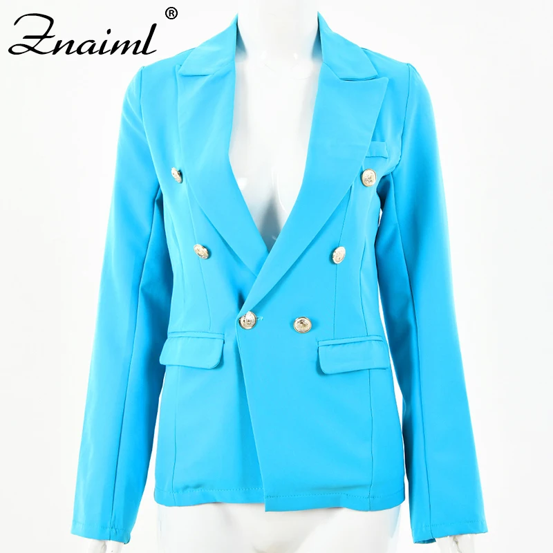 

Znaiml New Blazer Womens Suit Jackets Solid Coats Office Ladies Turn Down Collar Jacket Casual Female Outerwear Suit Blazer