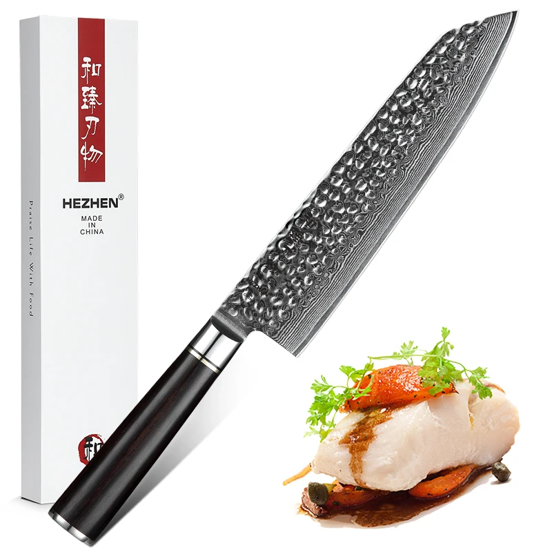 HEZHEN 8 5 ''в Gyuto нож VG 10 Дамасская сталь Новое поступление кухонный шеф повара