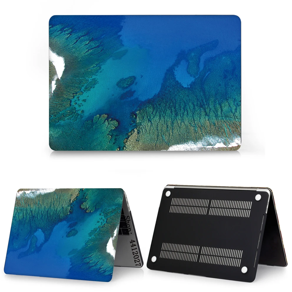 Чехол для ноутбука Macbook Air Pro 13 15 с сенсорной панелью защитный мраморный чехол MacBook