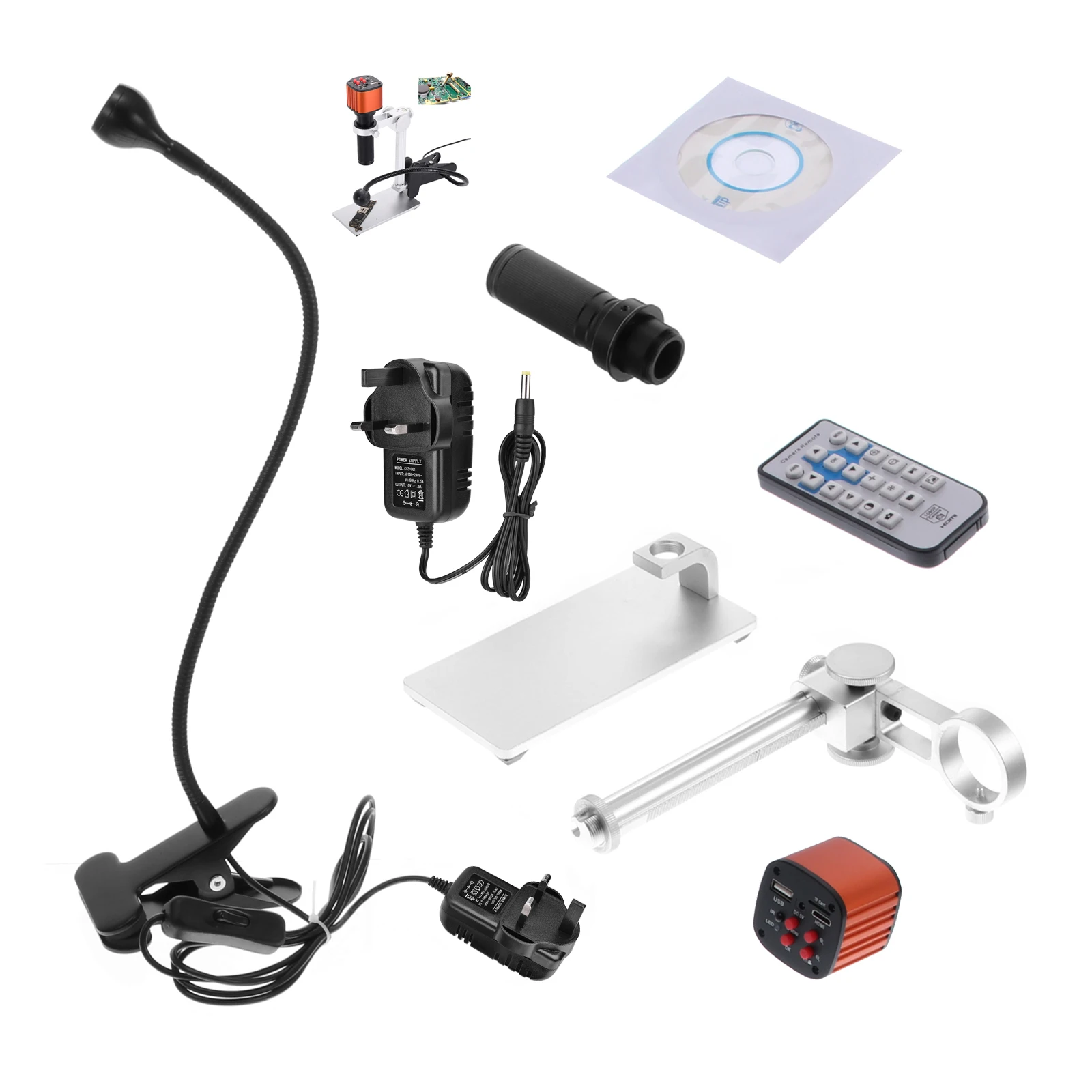 

Цифровой микроскоп 24 МП 1080P USB CMOS HDMI совместимая TF карта памяти промышленный микроскоп камера для технического обслуживания электроники
