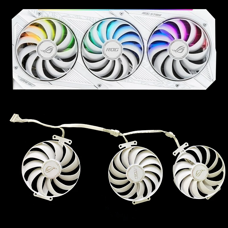 

Original White 95mm CF1010U12S 7PIN DC 12V RTX3090 CPU FAN For ASUS ROG STRIX RTX 3070 3080 Ti 3090 GAMING GPU Cooler RX 6700