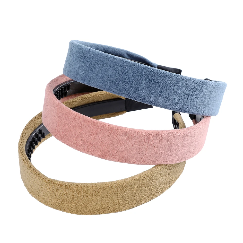 Простые бархатные ободки для волос Molans однотонные Модные Ободки с маленькими