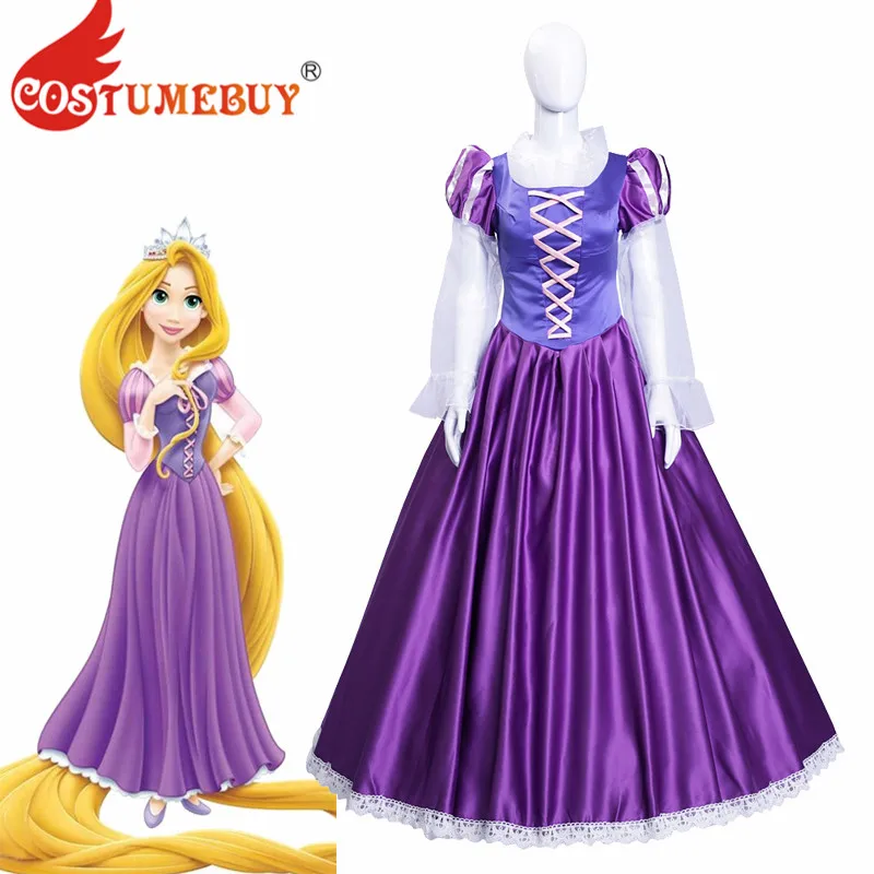 Costumebuy запутанное нарядное женское платье, маскарадный костюм для женщин и девочек, фиолетовые платья принцессы Рапунцель, наряд на заказ
