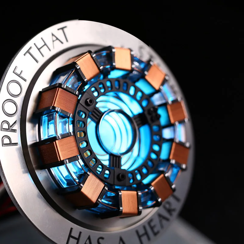 Reactor de arco a escala 1:1 MK1 MK2, colecci&oacute;n de modelos de aleaci&oacute;n, luz LED USB, Kits de construcci&oacute;n de modelos de acci&oacute;n con Control remoto, l&aacute;mpara de modelo DIY-2