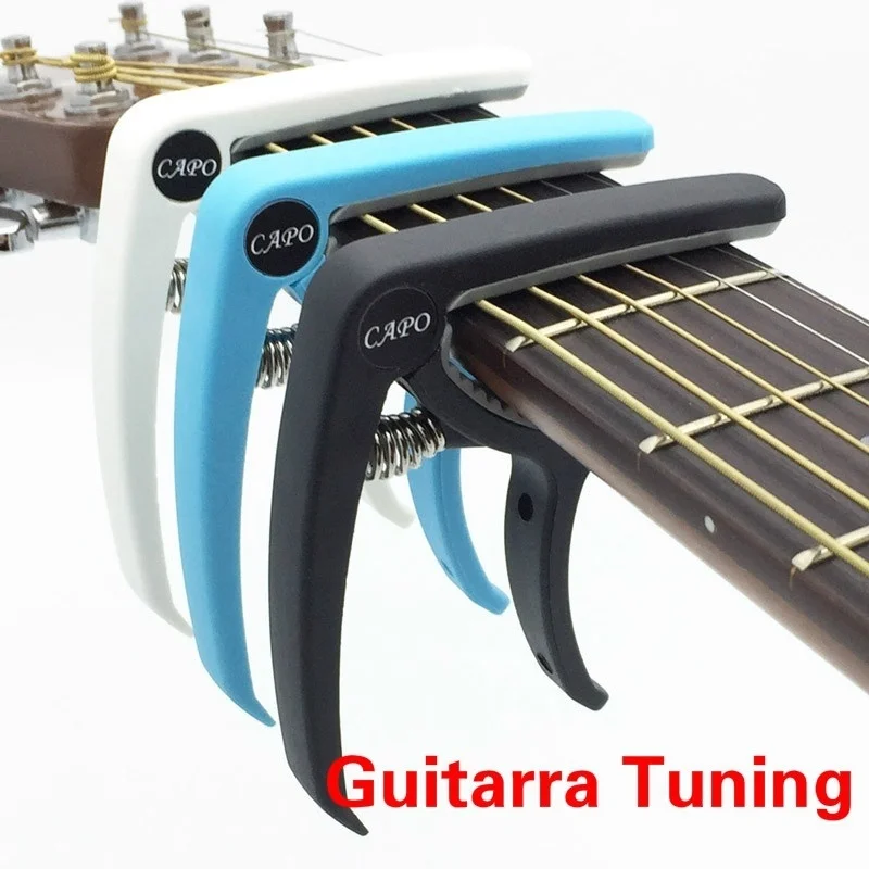 kunststoff gitarre capo für 6 string akustische klassische elektrische guitarra tuning clamp musical instrument zubehör free global shipping