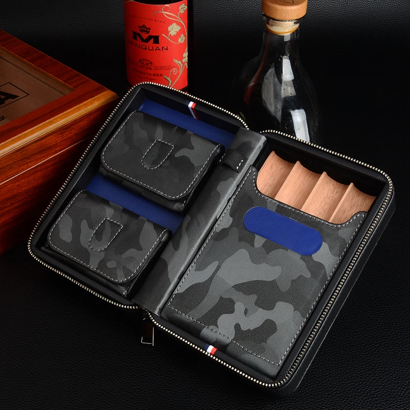 City Camouflage Cigar Travel Humidor Cool Gadgets Holder 2021 New Style Cigar Case Cuban Charuto Box Hab -  Can be customer-made enlarge