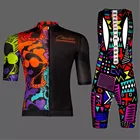 Комплект одежды для езды по велосипеду, с коротким рукавом и шортами
