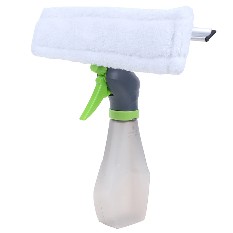

3 In 1 Spray Scraper Glass Brush Window Cleaner Wiper Squeegee Cloth Pad Kit