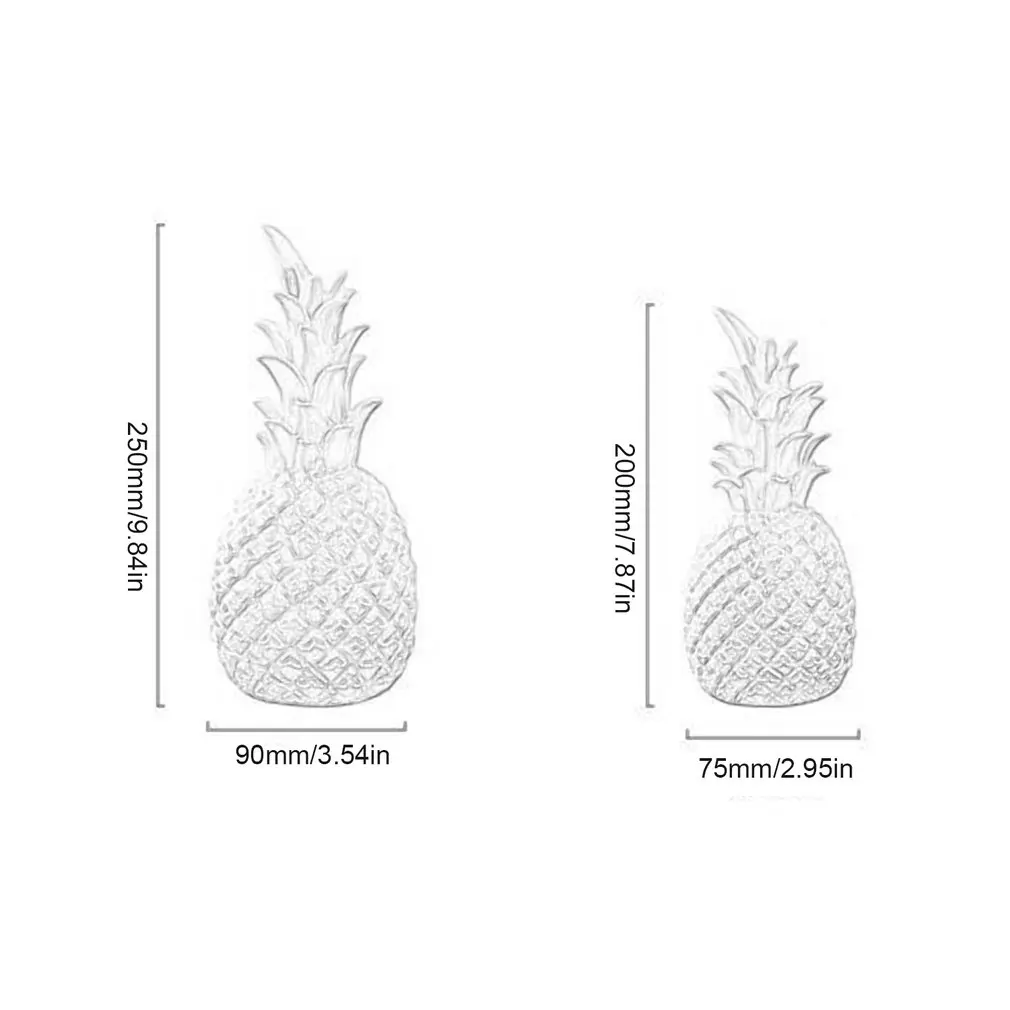 

Nordic Light Luxury Resin Pineapple Creative Home Living Room Porch Model Room Soft Decoration Wedding Gift