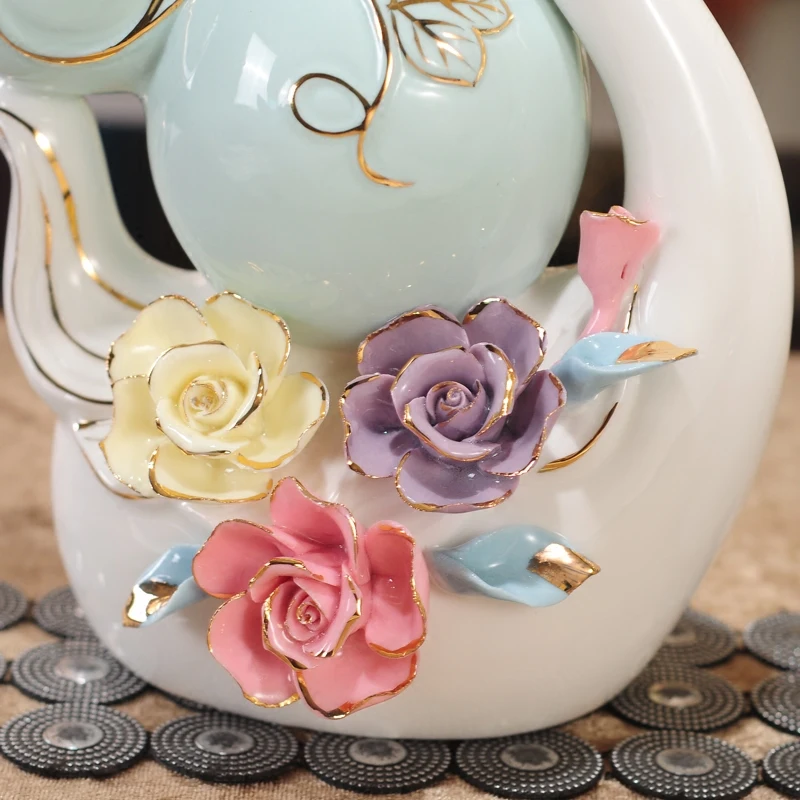 2 шт. простое искусство в виде белой тыквы Лебедь керамические поделки украшения