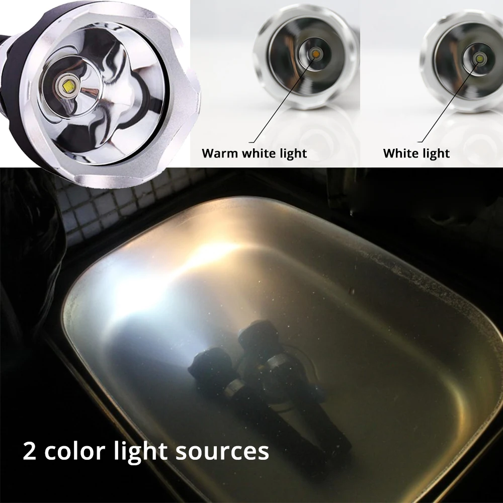 Профессиональный фонарик для дайвинга XML-T6 L2 желтый белый портативный фонарь с