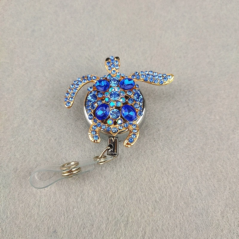 5 шт/лот Bling Королевский синий черепаха медсестры выдвижная катушка ID бейдж имя держатель аксессуары