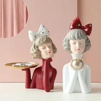 gorgeous girl resin art statue gift fairy accessori fashion style sculpture ornaments home decoration tabletop figurines