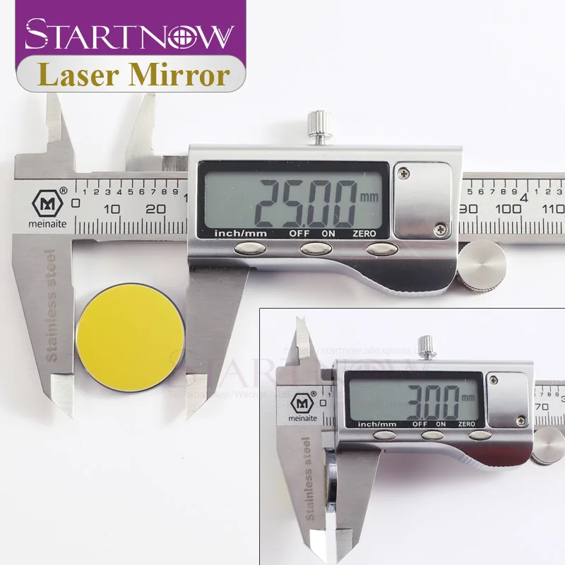 Startnow 3 шт./лот Si CO2 лазерные зеркала D19mm 20 25 27 30 38 1 кремниевые Светоотражающие линзы