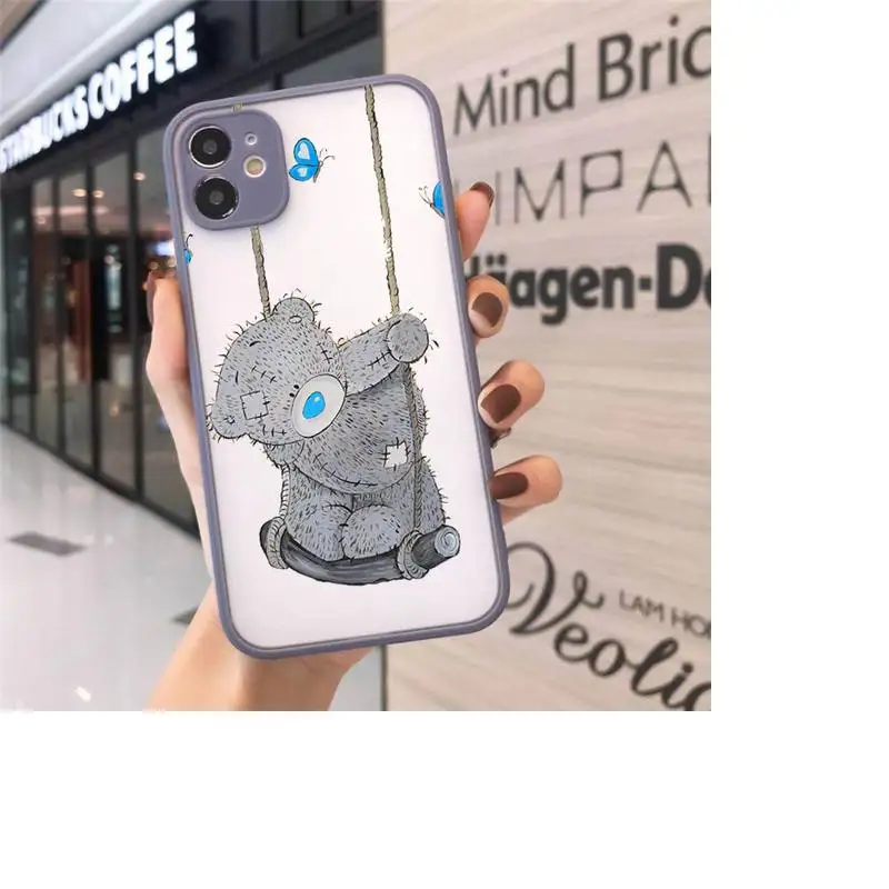 

Tatty Teddy bear Cute doll Phone Cases matte transparent For iphone 7 8 11 12 plus mini x xs xr pro max cover