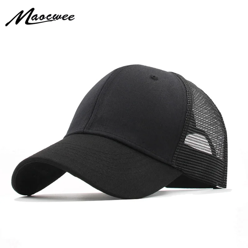 

Solid Color Baseball Caps Men Women Mesh Breathable Snapback Hip Hop Dad Hat Summer Spring Mesh Gorra Unisex Adjustable Sun Caps