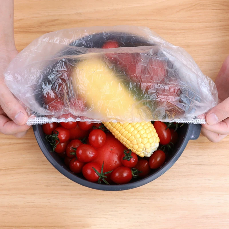 

1/10/ 100PCSFood Grade Preservative Film Food Storage Covers Disposable Wrap Reusable Kitchen Disposable Food Protective Film