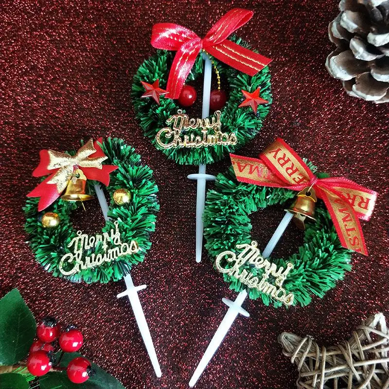 Веселый Топпер на Рождественский торт Рождественская елка Санта-Клаус Олень