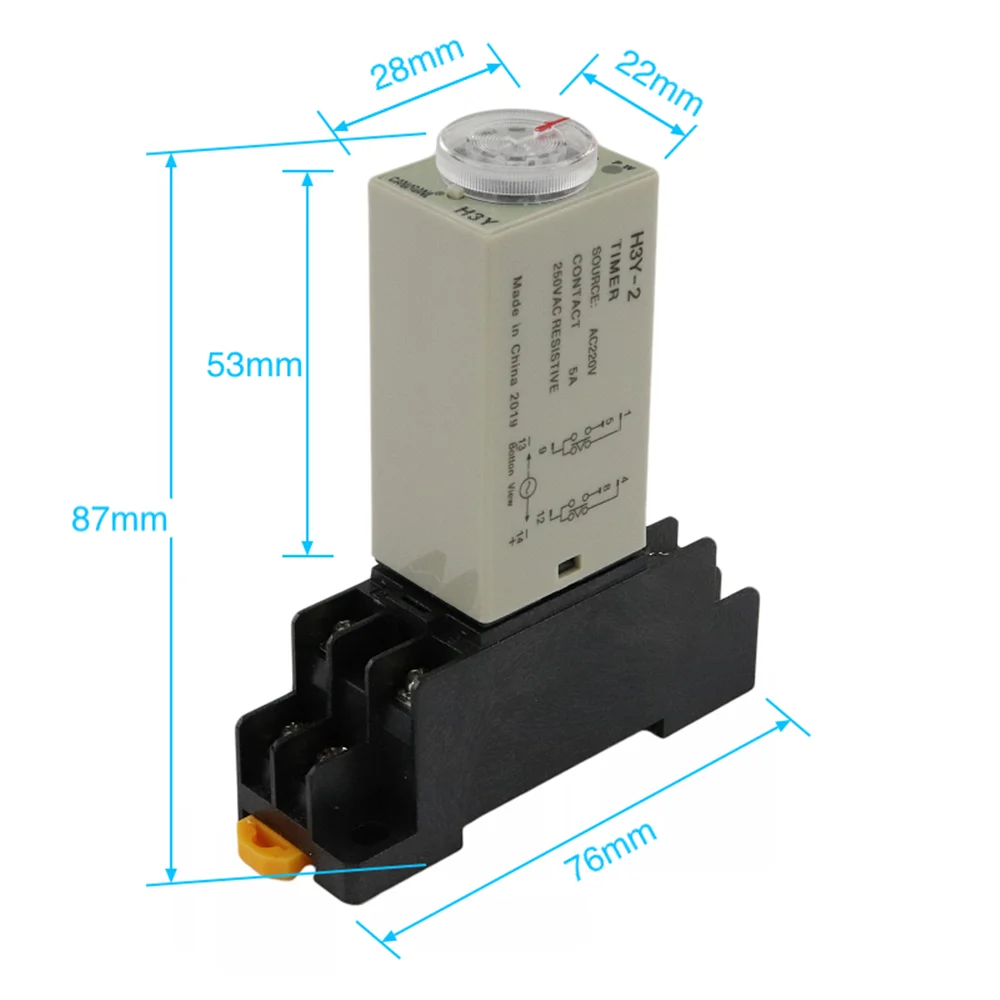 AC-220V-0-30-Minute-30m-Timer-Power-On-Delay-Time-Relay-8-Pin-H3Y-2 | Обустройство дома