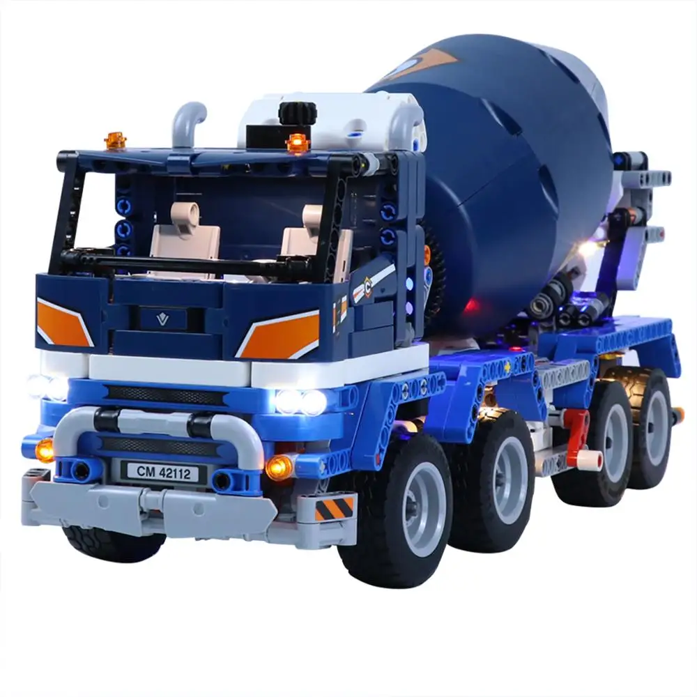 

THe USB Powered LED Lighting Kit for Technic Concrete Mixer Truck 42112 (Only LED Accessories Included, No Kit)