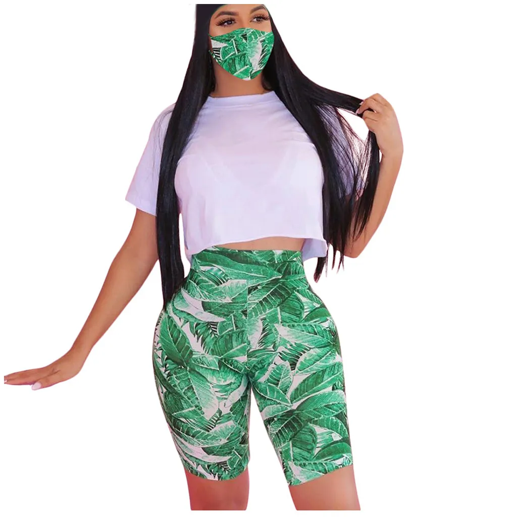 Женский спортивный костюм Tie Dye комплект из двух предметов короткий топ с защитой