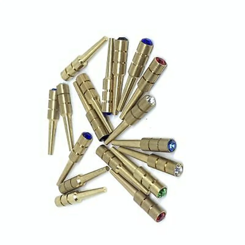 JXCP006 40 шт. латунные разноцветные стразы кристаллы Cribbage колышки очков 10red 10 зеленый