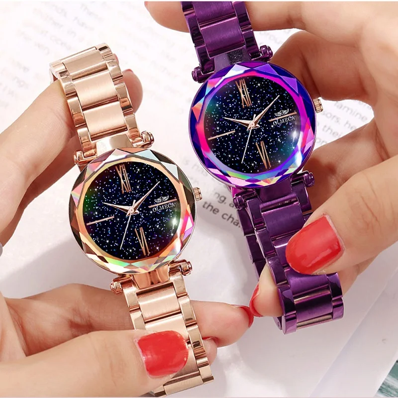 Новинка 2020 модные женские кварцевые часы наручные звездного неба для подруги