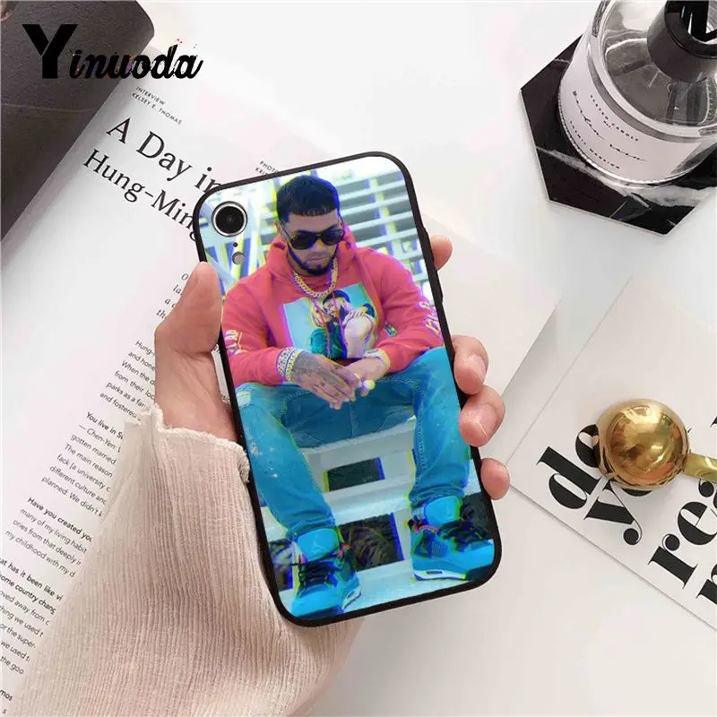 Чехол для телефона Yinuoda Anuel AA Rapper с печатью iPhone 8 7 6 6S 6Plus X XS MAX 5 5S SE XR Cover 11 pro max |