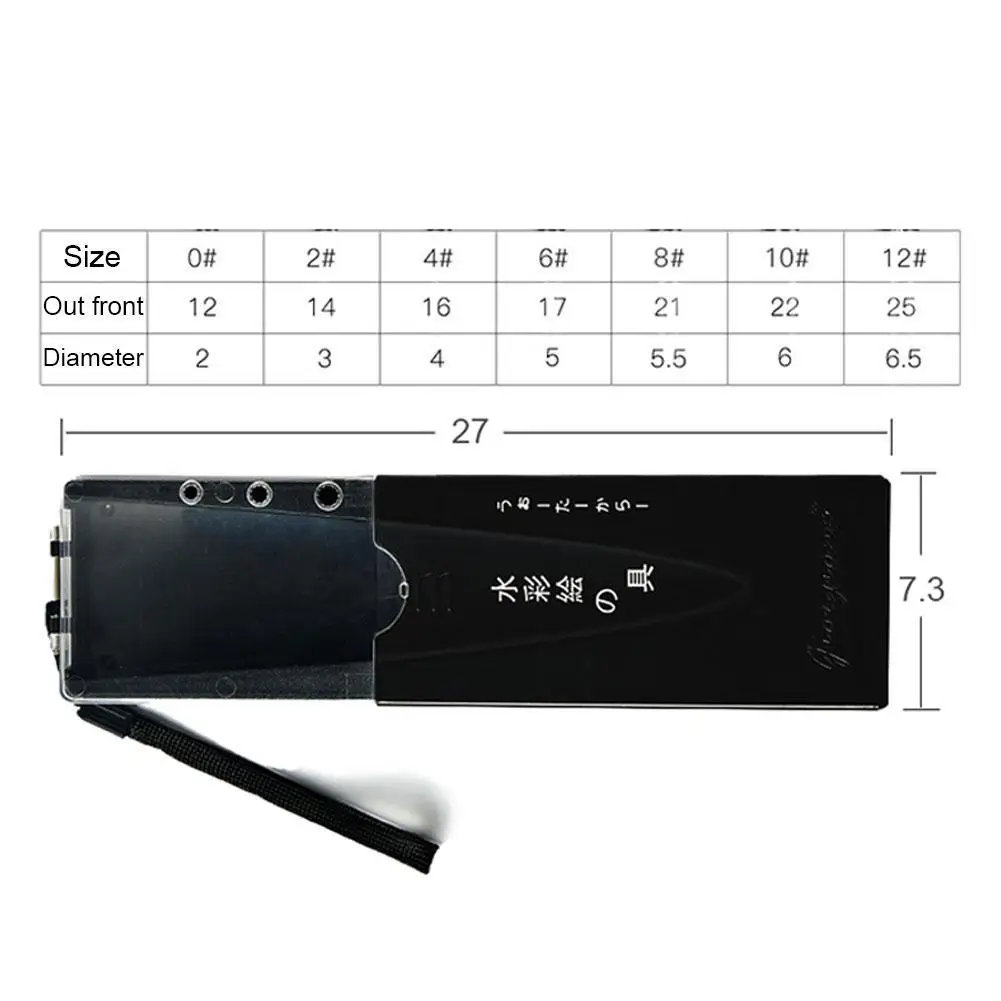 

Professional 4/7Pcs Watercolor Round Brushes Set Animal Painting Hot Hair For Artistic Mop Art Gouache Brushes Watercolor W H3D6