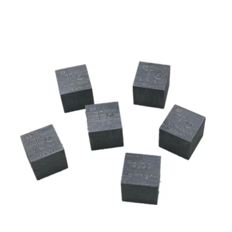 

10 X 10 X 10mm (Te≥99.99%) Wiredrawing Metal Tellurium Cube Periodic Table Of Elements Cube DIY Home Crafts Display Science